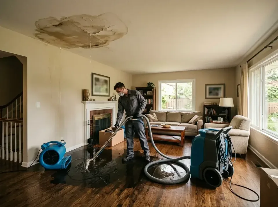attic-pipe-burst-ceiling-drip-008 — frequently asked questions, Water Damage Restoration & Carpet Care in Hammond, WI
